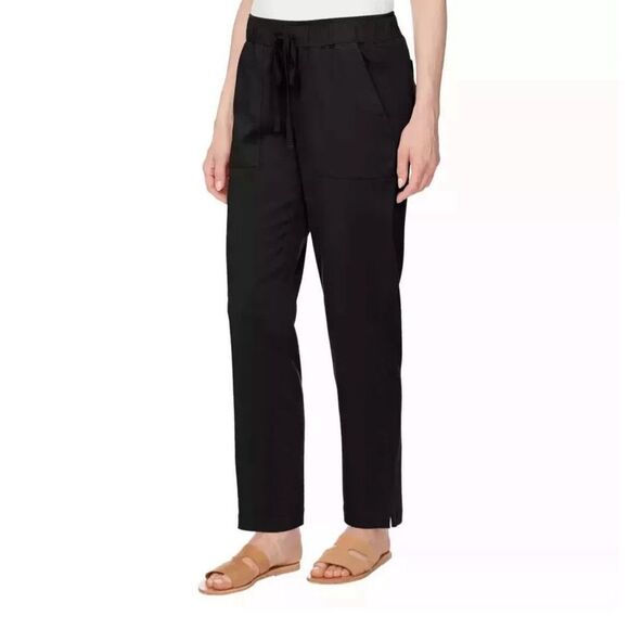 NWT BUFFALO DAVID BITTON Soft Tencel Pull-On Pants Women’s Size XXL Black Travel - Picture 4 of 8